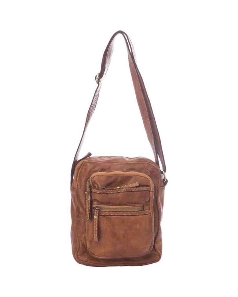 BZNA Bag Dejan Cognac Italy Designer Unisex Gürteltasche Umhängetasche Fanny Bag