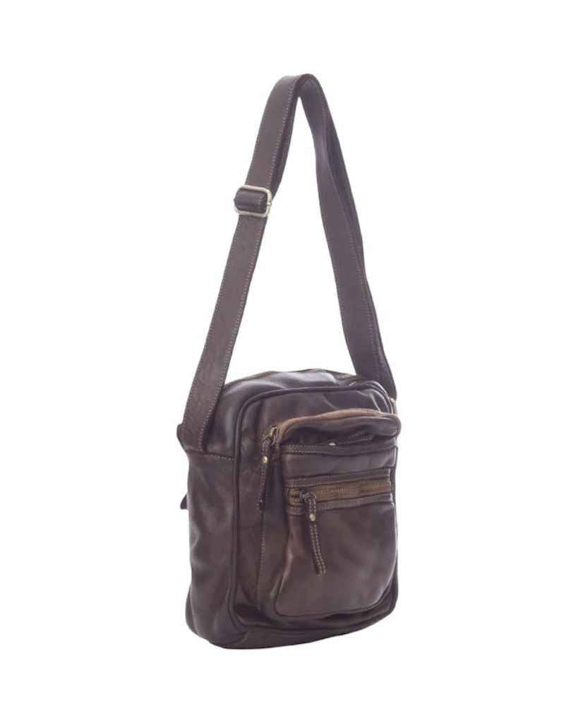BZNA Bag Dejan Braun Italy Designer Unisex Gürteltasche Umhängetasche Fanny Bag