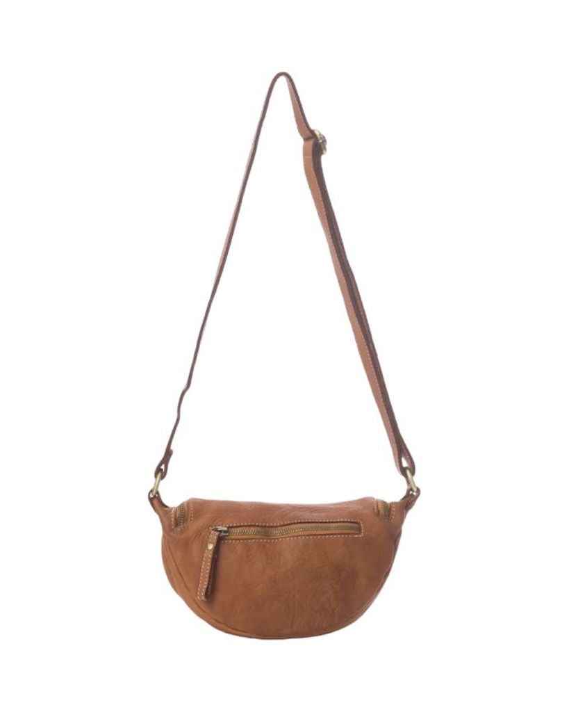 BZNA Bag Jutia Denim Blau Italy Designer Umhängetasche Fanny Bag Schultertasche Tasche Leder Neu