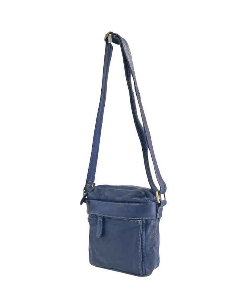 BZNA Bag Damla Blau Italy Designer Unisex Gürteltasche Umhängetasche Fanny Bag