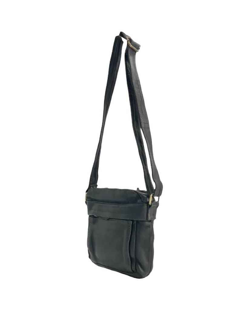 BZNA Bag Damla Schwarz Italy Designer Unisex Gürteltasche Umhängetasche Fanny Bag
