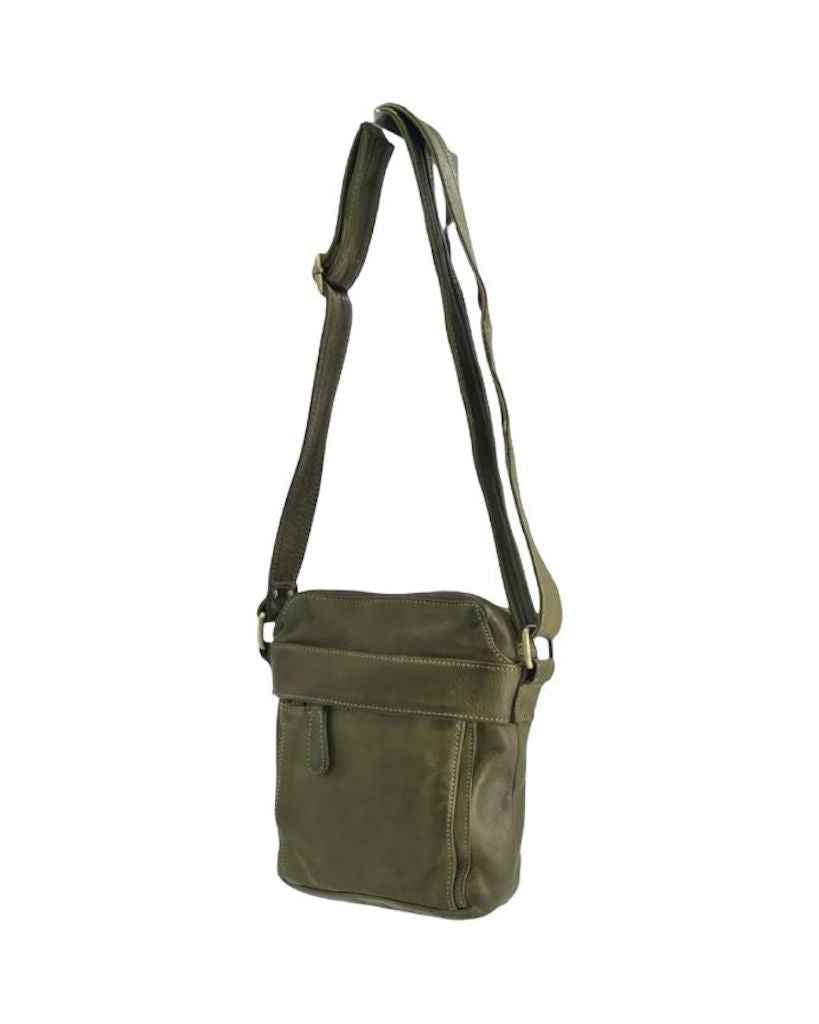 BZNA Bag Damla Grün Italy Designer Unisex Gürteltasche Umhängetasche Fanny Bag