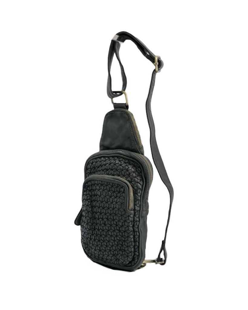 BZNA Bag Sahra Schwarz Italy Designer Gürteltasche Bauchtasche Fanny Bag - B Z N A