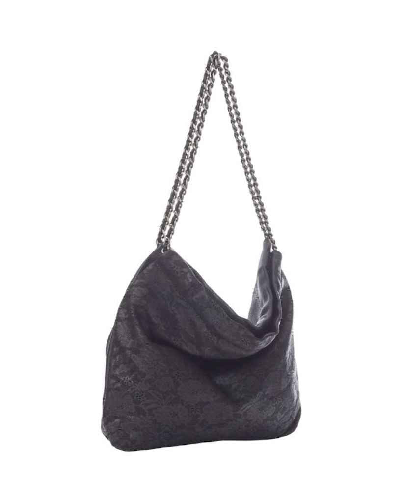 BZNA Umhängetasche Emy Schwarz Designer Laser Cut Beutel Handtasche Schultertasche