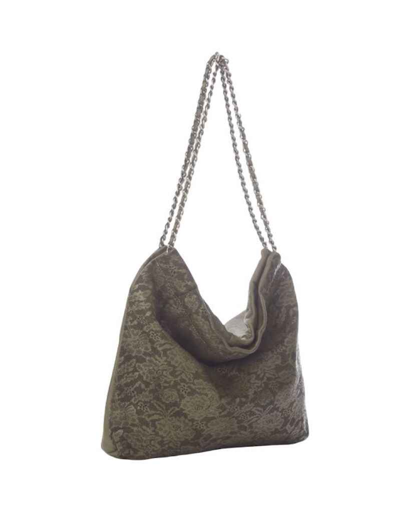 BZNA Umhängetasche Emy Grün Designer Laser Cut Beutel Handtasche Schultertasche