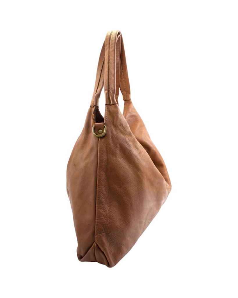 BZNA Bag Bella Beige Italy Designer Handtasche Schultertasche Tasche Leder Neu