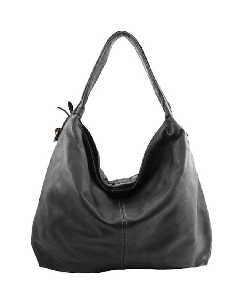 BZNA Bag Bella Schwarz Italy Designer Handtasche Schultertasche Tasche Leder Neu - B Z N A