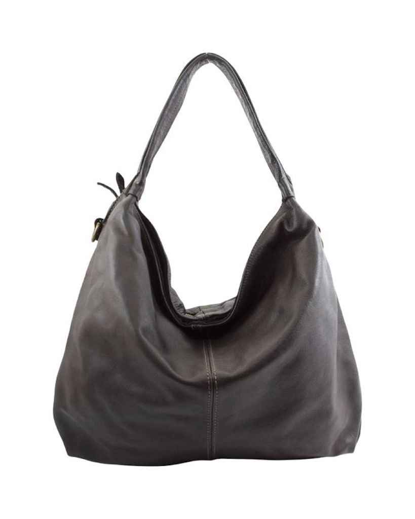 BZNA Bag Bella Braun Italy Designer Handtasche Schultertasche Tasche Leder Neu