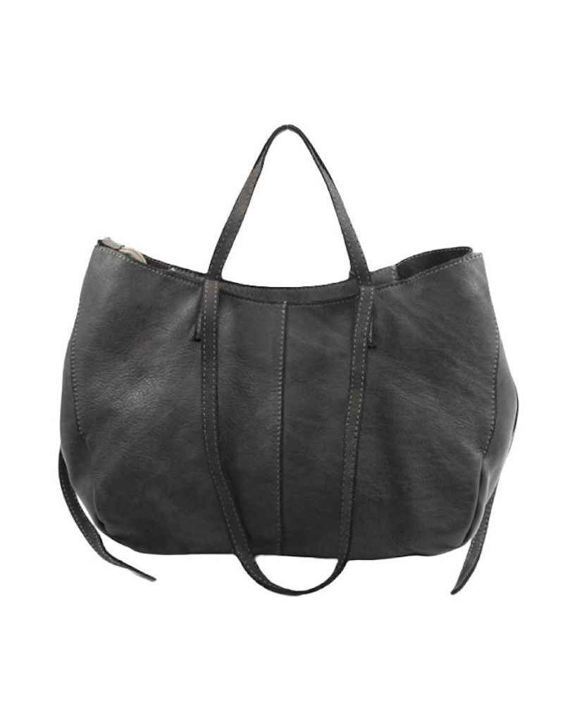 BZNA Bag Santa Schwarz Italy Designer Shopper Handtasche Ledertasche Schultertasche Tasche Leder Shopper Neu