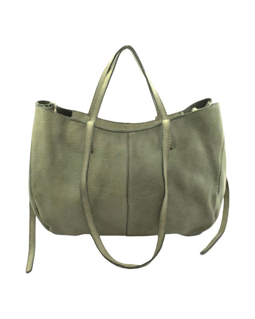 BZNA Bag Santa Grün Italy Designer Shopper Handtasche Ledertasche Schultertasche Tasche Leder Shopper Neu - B Z N A