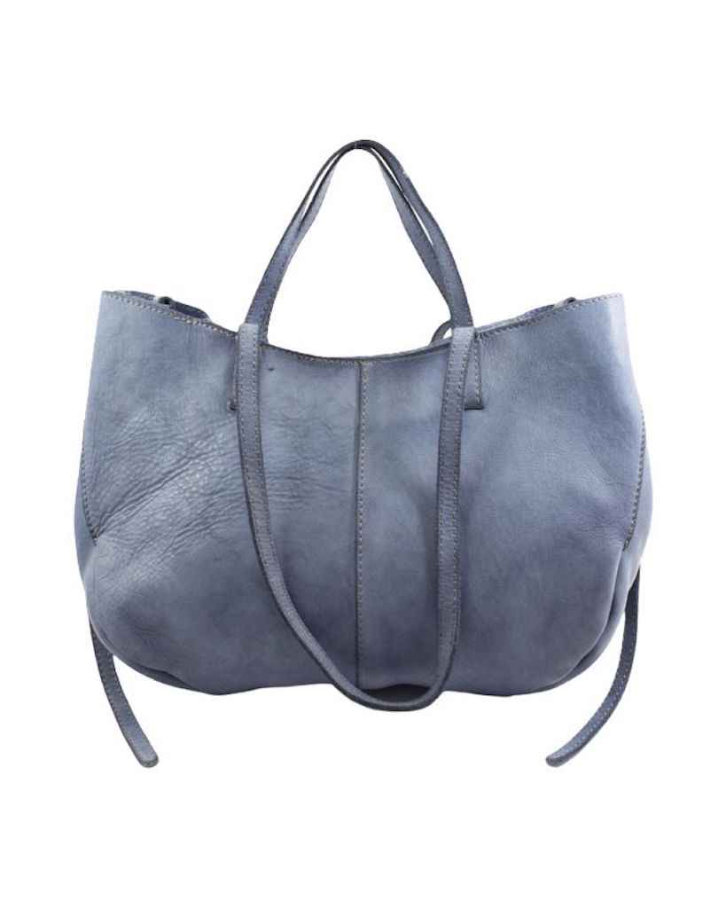 BZNA Bag Santa Blau Italy Designer Shopper Handtasche Ledertasche Schultertasche Tasche Leder Shopper Neu