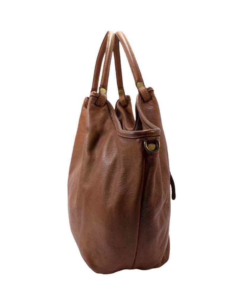 BZNA Bag Wito Taupe Italy Designer Handtasche Schultertasche Tasche Leder