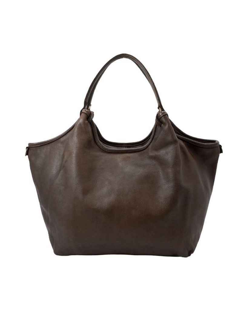 BZNA Bag Wito Braun Italy Designer Handtasche Schultertasche Tasche Leder