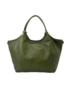 BZNA Bag Wito Grün Italy Designer Handtasche Schultertasche Tasche Leder - B Z N A