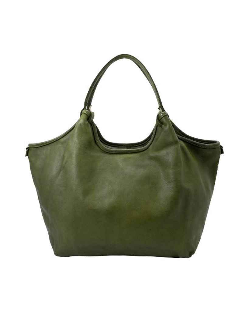 BZNA Bag Wito Grün Italy Designer Handtasche Schultertasche Tasche Leder
