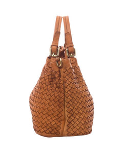 BZNA Bag Rene rose alt rosa Italy Designer geflochten Damen Handtasche Schultertasche Tasche Shopper Neu - B Z N A