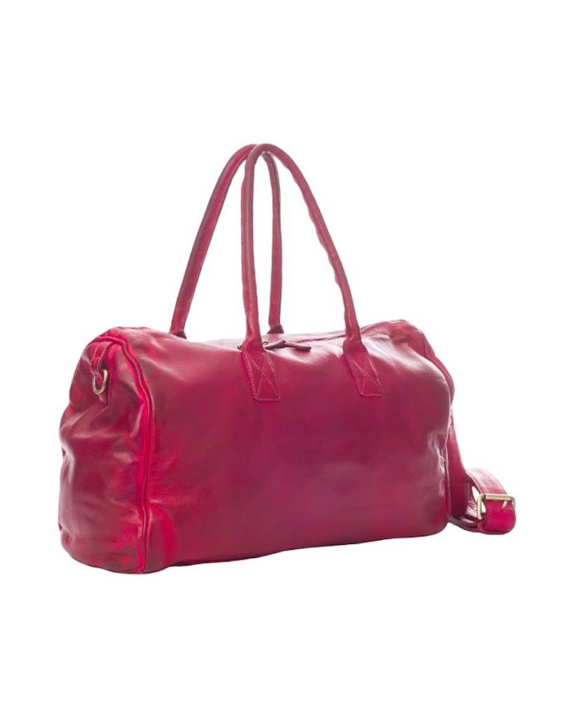 BZNA Bag Antonio Vintage Pink taly Designer Weekender  Reise Tasche Handtasche Schultertasche Leder Shopper Neu