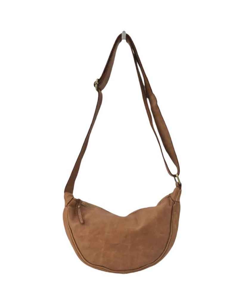 BZNA Bag Salma Cognac Italy Designer Umhängetasche Fanny Bag Schultertasche Tasche Leder Neu