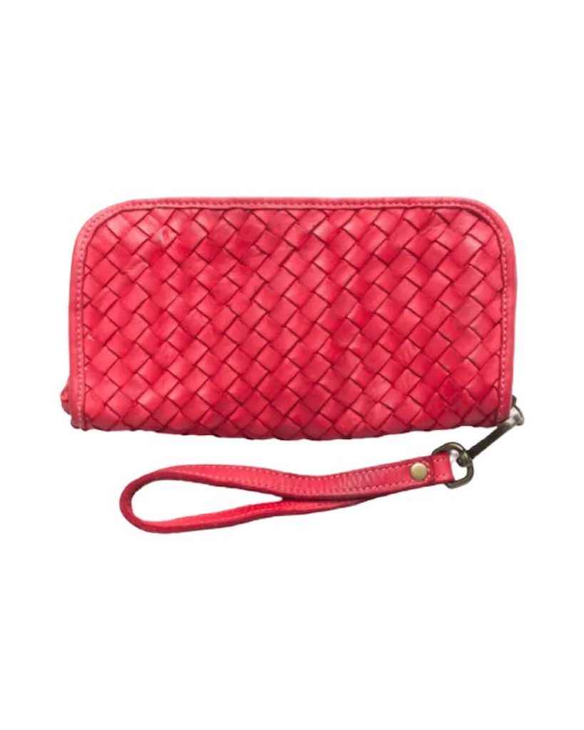 BZNA Berlin Mira Rot Wallet Leather Leder Portemonnaie Geldbörse Clutch