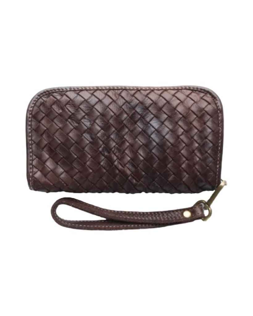 BZNA Berlin Mira Braun Wallet Leather Leder Portemonnaie Geldbörse Clutch