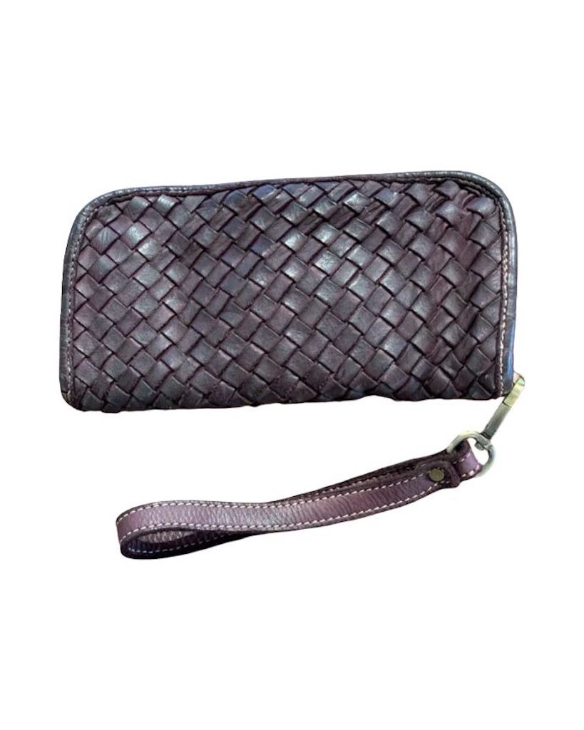 BZNA Berlin Mira Bordeaux Wallet Leather Leder Portemonnaie Geldbörse Clutch - B Z N A