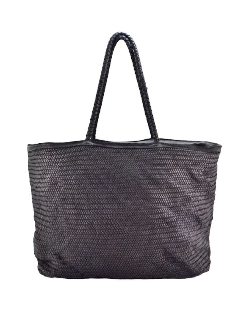 BZNA Bag Jasmina Schwarz Italy Damen Shopper Handtasche Schultertasche Tasche Leder - B Z N A