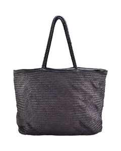 BZNA Bag Jasmina Schwarz Italy Damen Shopper Handtasche Schultertasche Tasche Leder - B Z N A