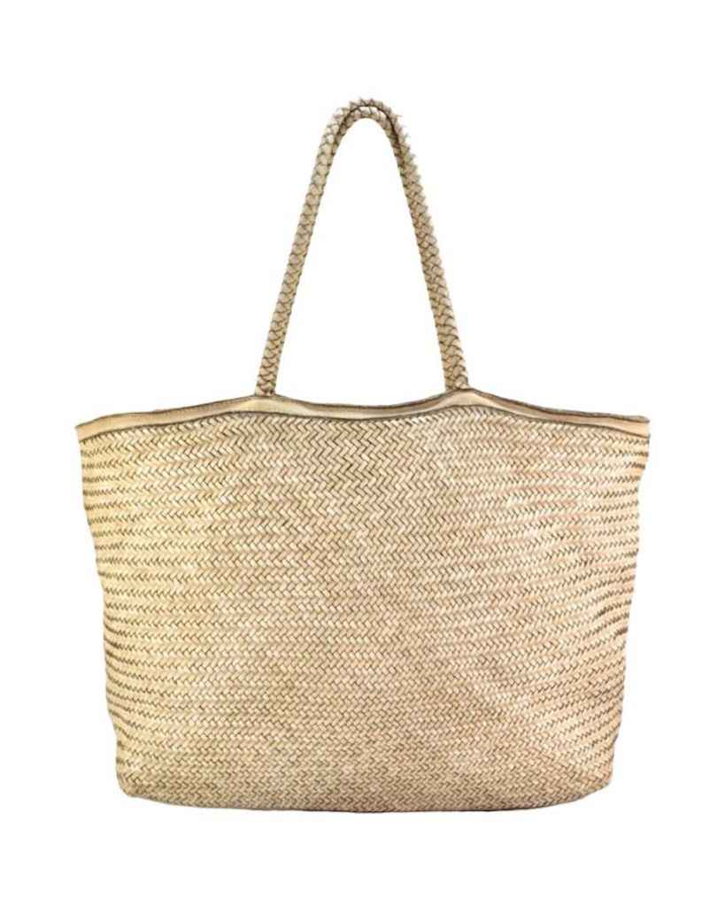 BZNA Bag Jasmina Beige Italy Damen Shopper Handtasche Schultertasche Tasche Leder
