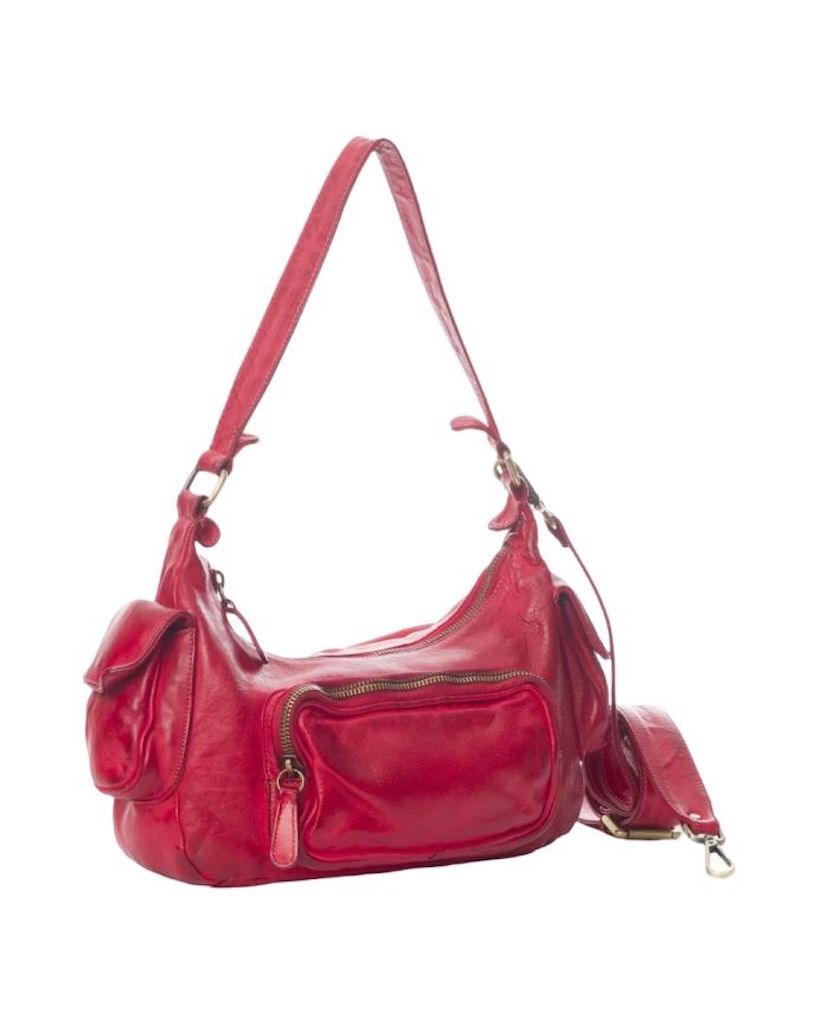 BZNA Bag Fee Wine Rot Italy Designer Umhängetasche Ledertasche Schultertasche Tasche Leder Neu - B Z N A