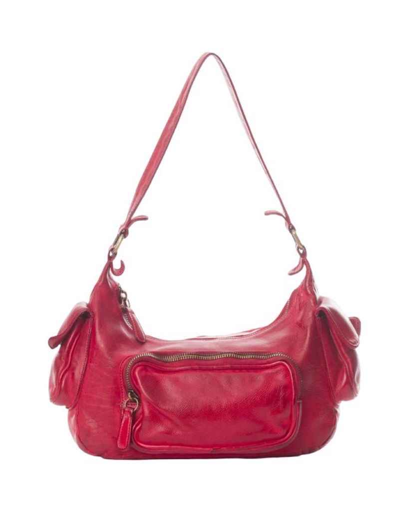 BZNA Bag Fee Wine Rot Italy Designer Umhängetasche Ledertasche Schultertasche Tasche Leder Neu