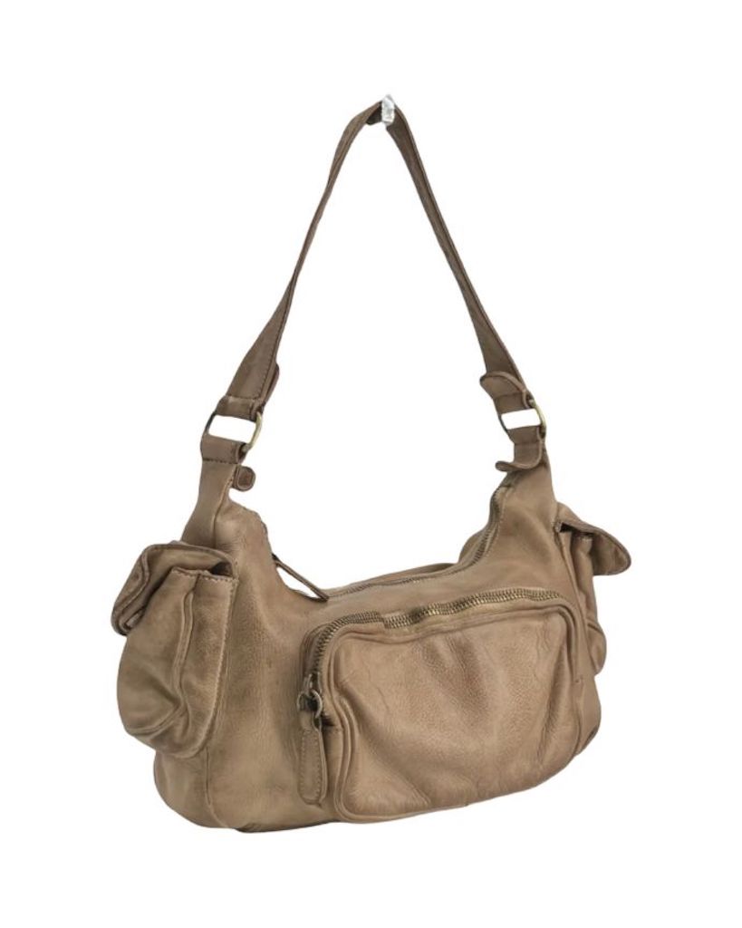 BZNA Bag Fee Noce Walnut Italy Designer Umhängetasche Ledertasche Schultertasche Tasche Leder Neu - B Z N A