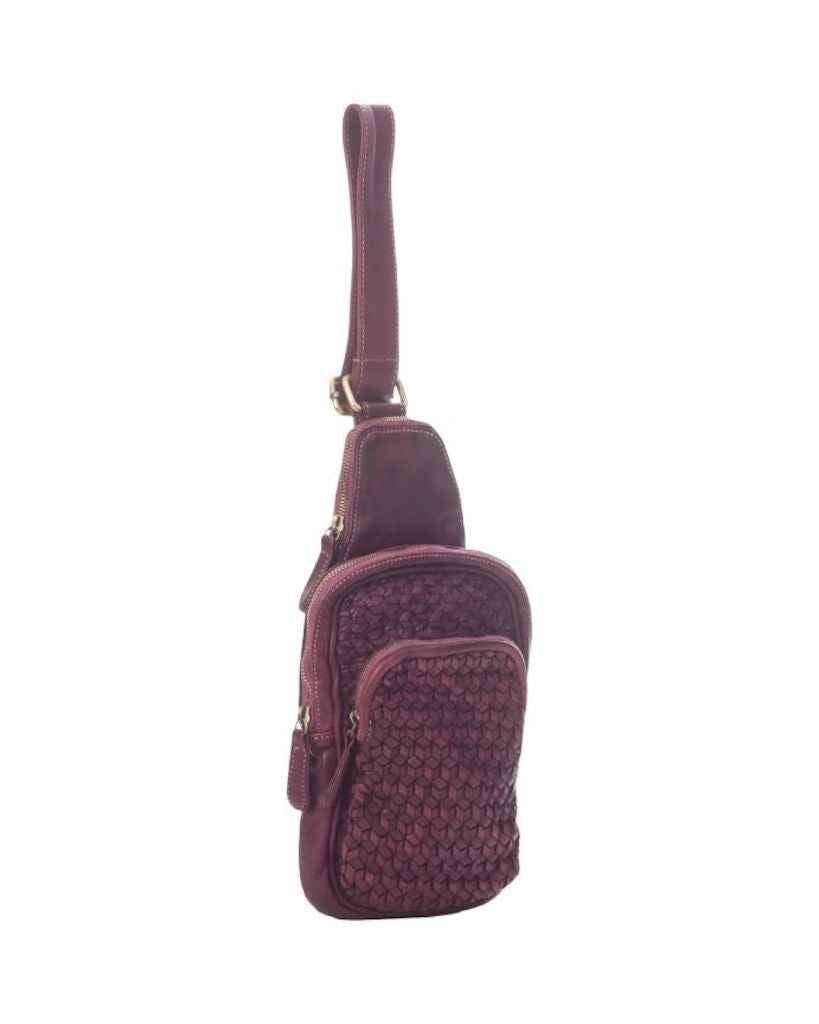 BZNA Bag Sahra Bordeaux Italy Designer Gürteltasche Bauchtasche Fanny Bag
