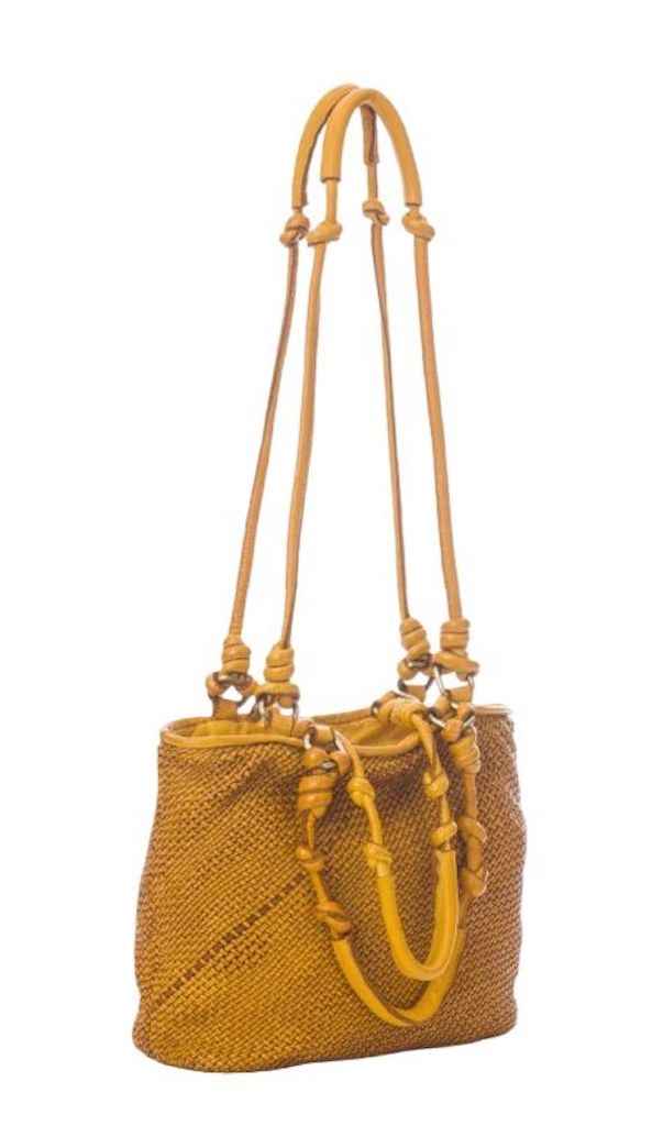BZNA Umhängetasche Sienna Gelb Designer Beutel Handtasche Schultertasche