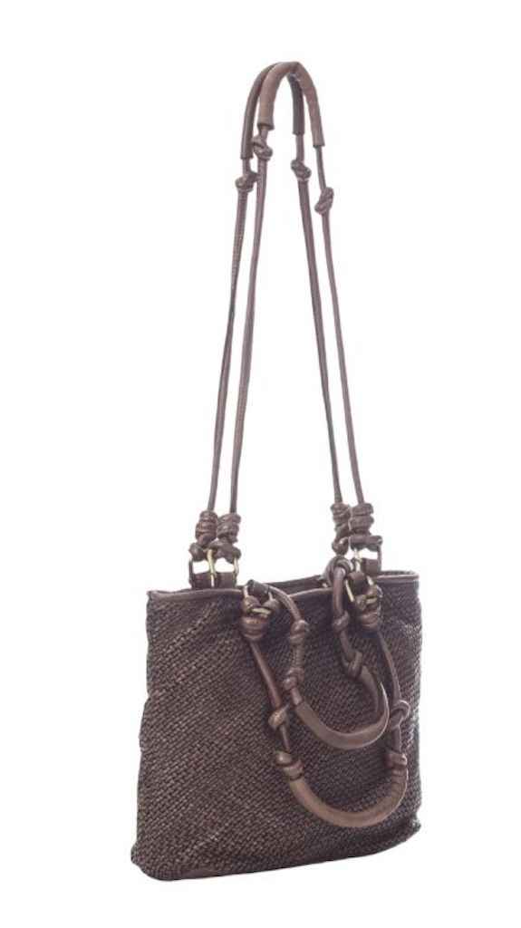 BZNA Umhängetasche Sienna Taupe Designer Beutel Handtasche Schultertasche