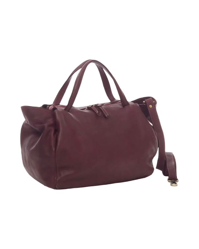 BZNA Bag Diana Bordeaux Italy Designer Damen Handtasche Schultertasche Tasche Leder - B Z N A