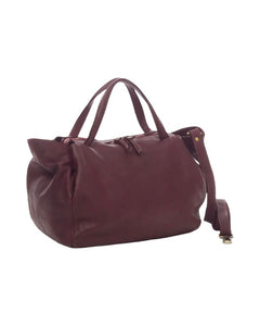 BZNA Bag Diana Bordeaux Italy Designer Damen Handtasche Schultertasche Tasche Leder - B Z N A