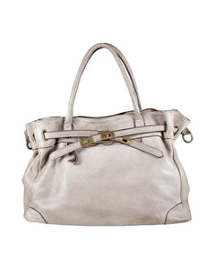 BZNA Bag Mila Beige vintage Italy Designer Business Damen Handtasche Ledertasche Schultertasche Tasche Leder Shopper Neu - B Z N A