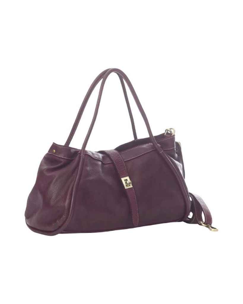 BZNA Bag Flora Bordeaux Italy Designer Damen Handtasche Schultertasche Tasche Leder Neu