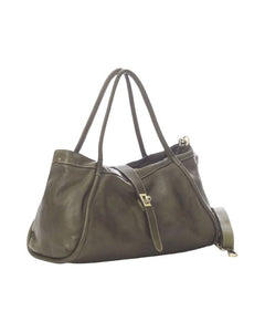 BZNA Bag Flora Grün Italy Designer Damen Handtasche Schultertasche Tasche Leder Neu - B Z N A