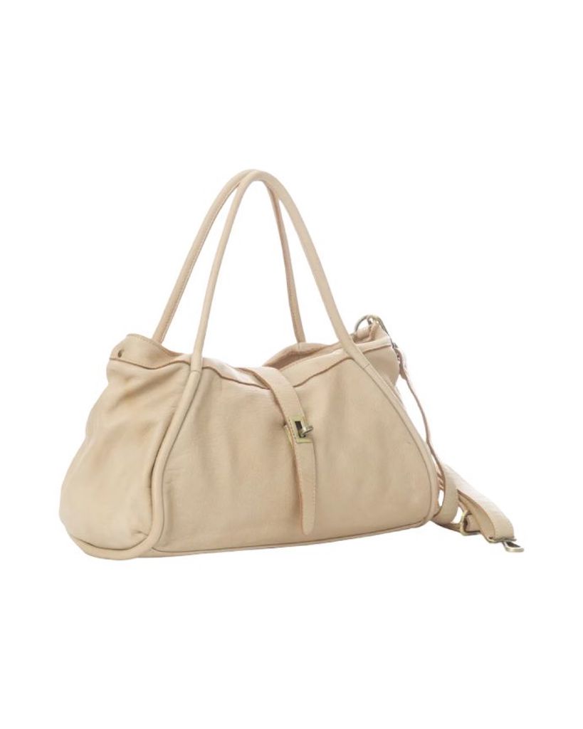 BZNA Bag Flora Beige Italy Designer Damen Handtasche Schultertasche Tasche Leder Neu - B Z N A