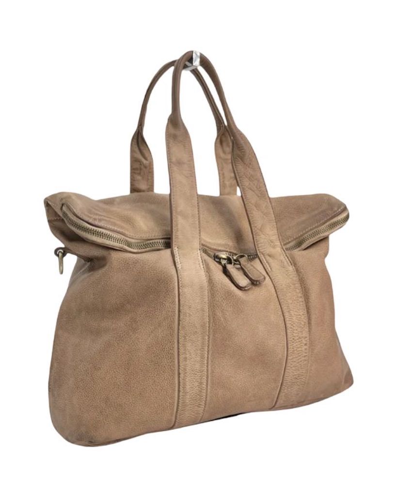 BZNA Bag Shopper Ella Noce Walnut Designer Business Messenger Tasche Schultertasche - B Z N A