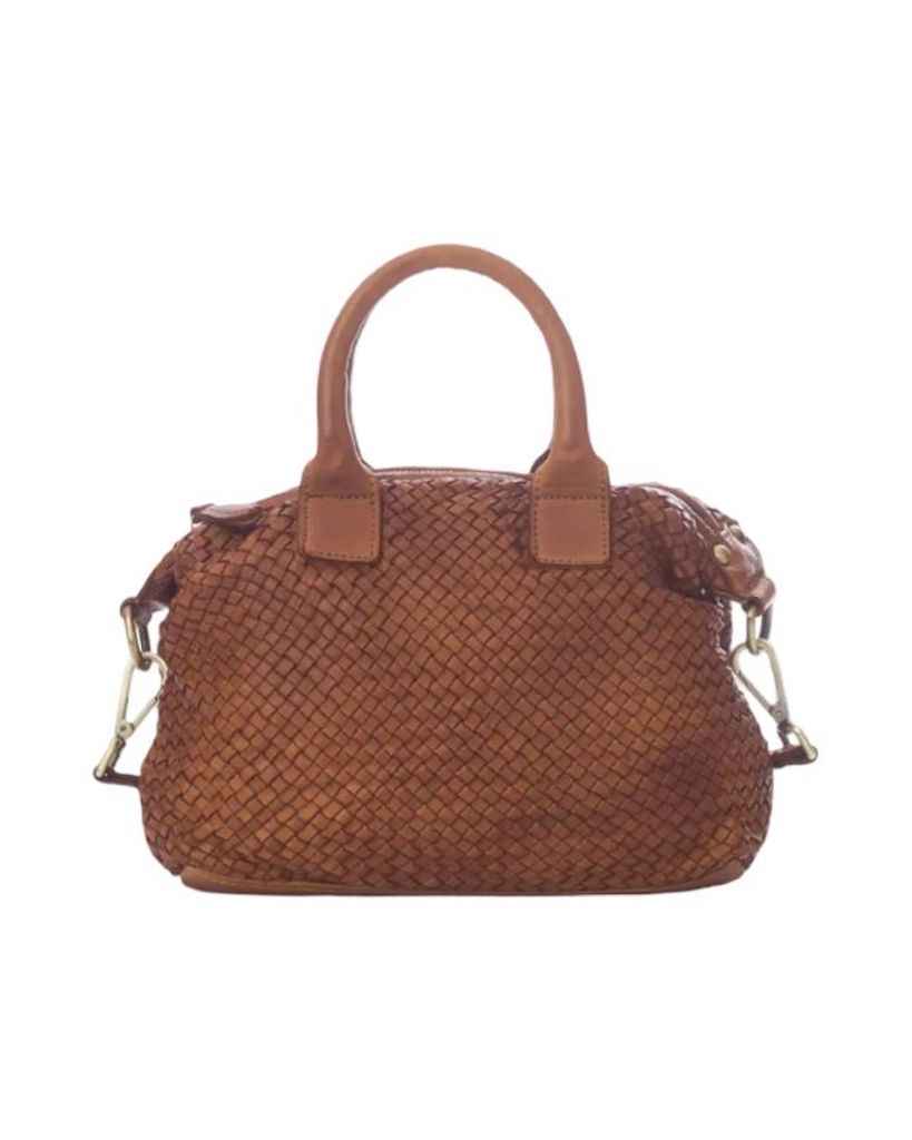 BZNA Bag Bianca Cognac Italy Designer Damen Handtasche Schultertasche Tasche