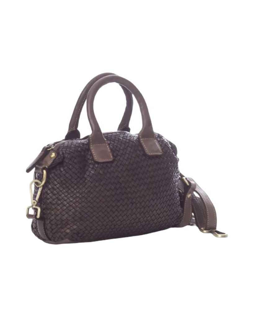 BZNA Bag Bianca Braun Italy Designer Damen Handtasche Schultertasche Tasche
