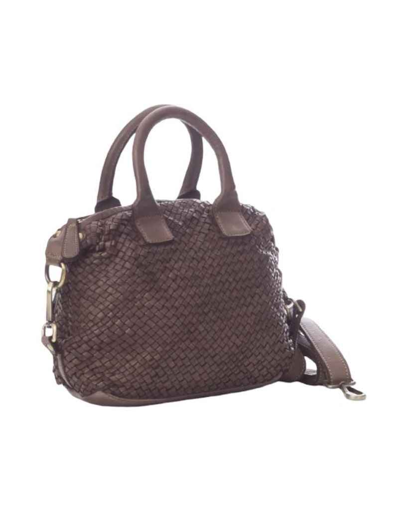 BZNA Bag Bianca Taupe Italy Designer Damen Handtasche Schultertasche Tasche