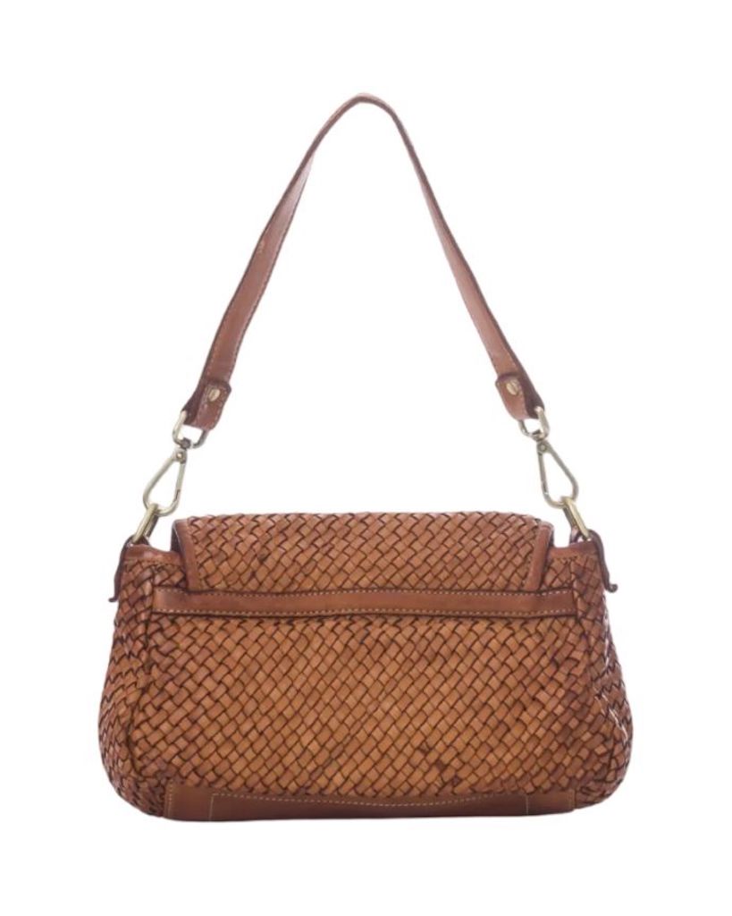 BZNA Bag Clara Taupe Italy Damen Handtasche Schultertasche Tasche Leder - B Z N A
