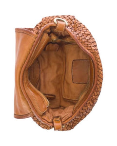 BZNA Bag Clara Taupe Italy Damen Handtasche Schultertasche Tasche Leder - B Z N A