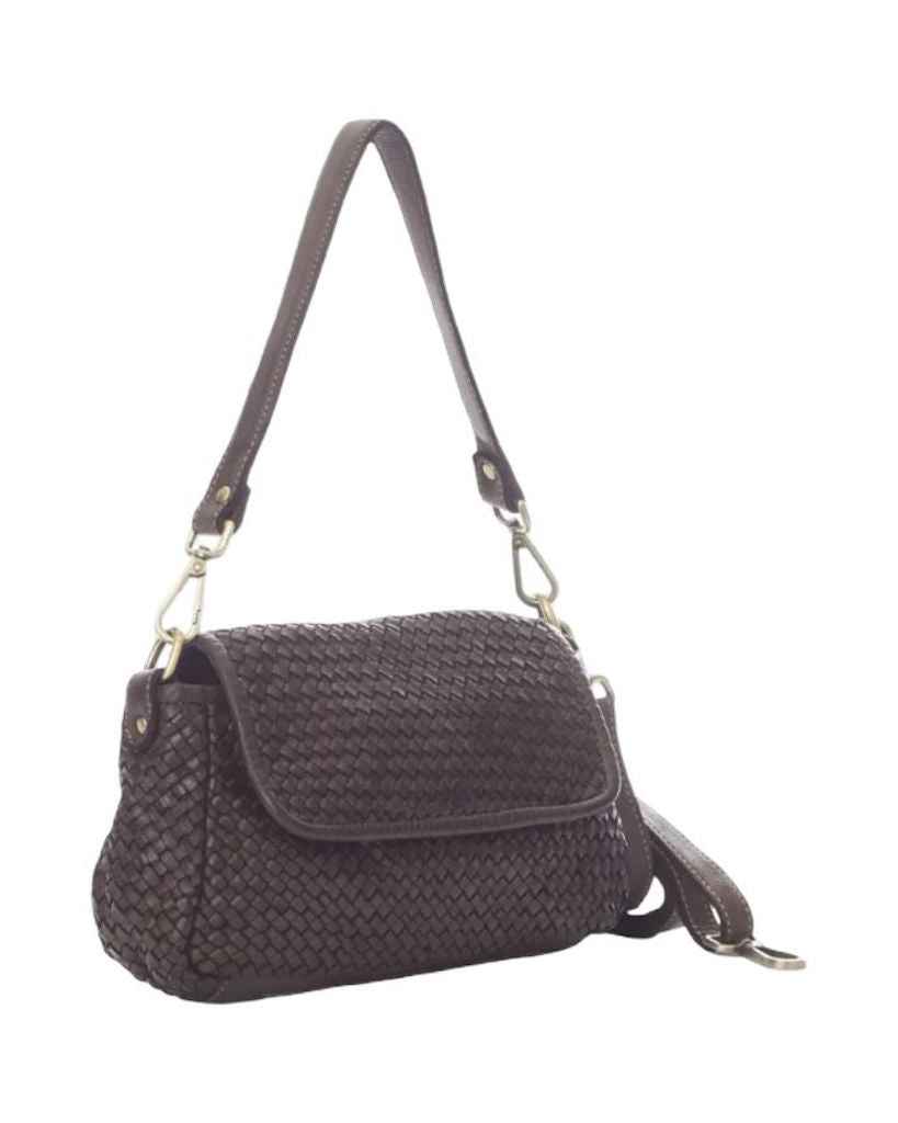BZNA Bag Clara Braun Italy Damen Handtasche Schultertasche Tasche Leder
