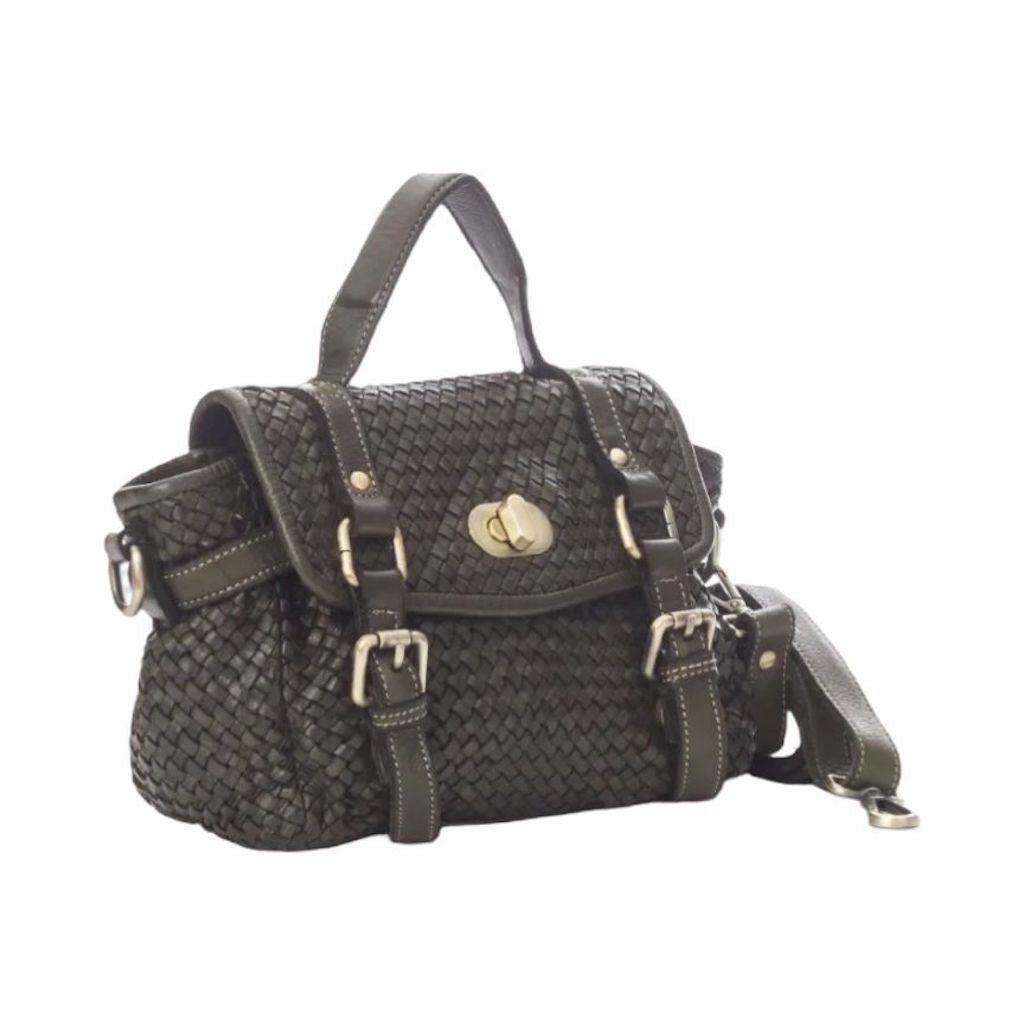 BZNA Bag Trixie Grün Italy Damen Handtasche Schultertasche Tasche Leder - B Z N A