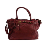 Lade das Bild in den Galerie-Viewer, BZNA Bag Mila Weinrot vintage Italy Designer Business Damen Handtasche Ledertasche Schultertasche Tasche Leder Shopper Neu - B Z N A
