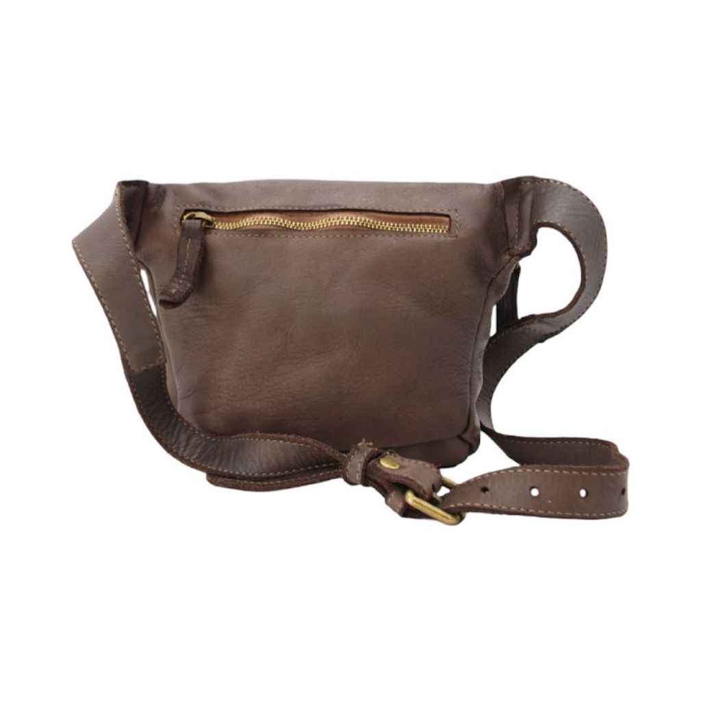 BZNA Bag Gin Braun italy Designer Gürteltasche Bauchtasche Fanny Bag Umhängetasche Schultertasche Tasche Leder Shopper Neu